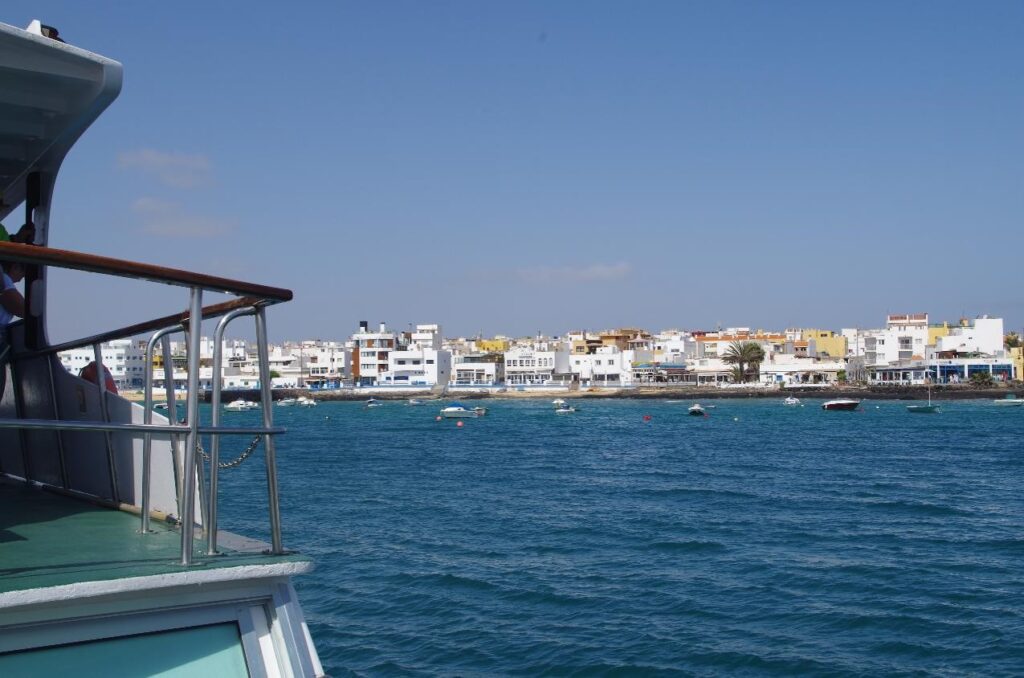 Corralejo vanuit de boot